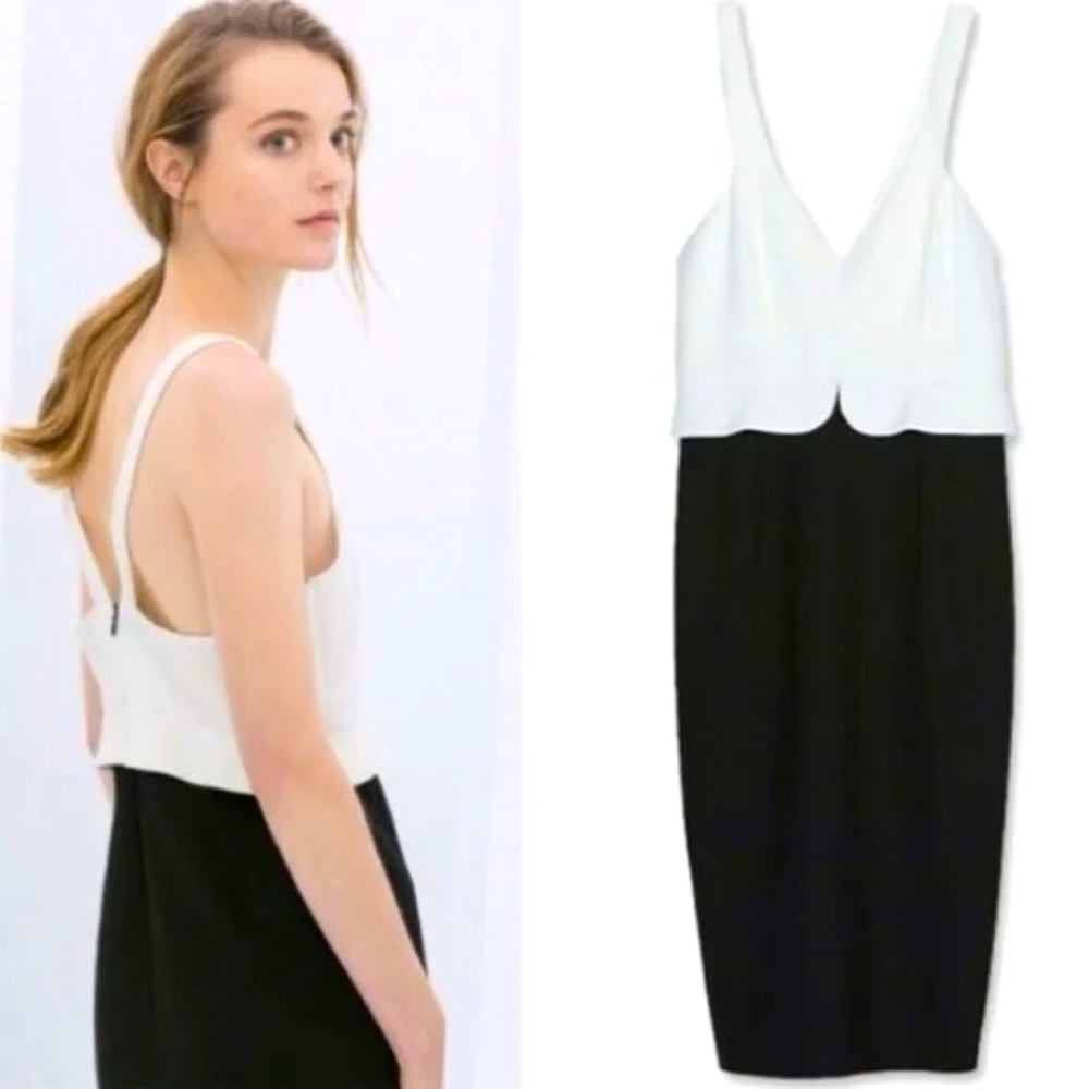 Zara Black & White Dress